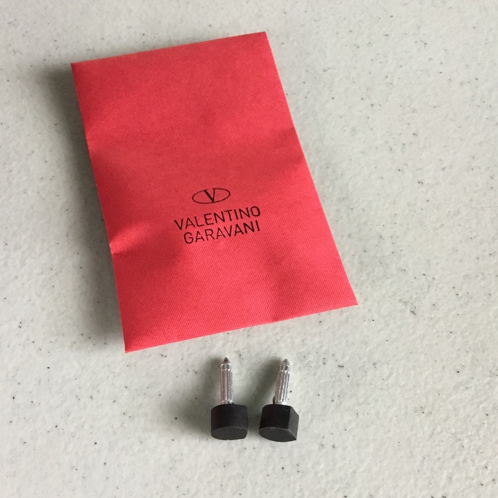 VALENTINO NEW SET REPLACEMENT HEEL CAPS NO SHOES IN ORIGINAL ENVELOPE